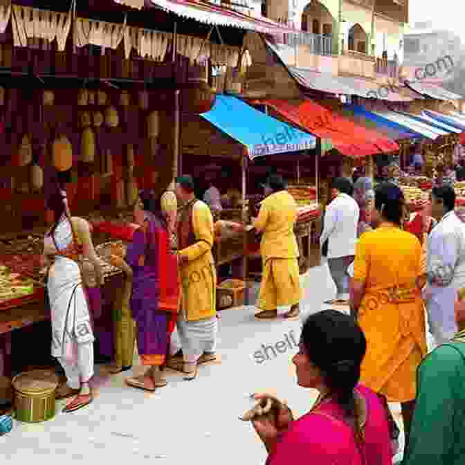 A Bustling Marketplace In Al Andalus, Showcasing The Diversity Of Its Population And Vibrant Cultural Exchange Defining Boundaries In Al Andalus: Muslims Christians And Jews In Islamic Iberia