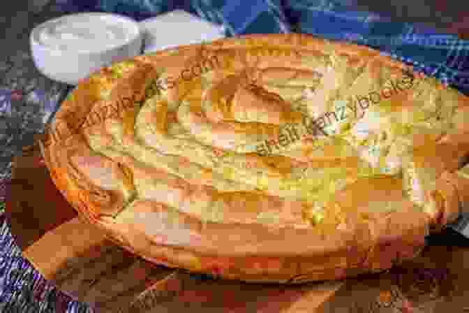 Banitsa, A Traditional Bulgarian Pastry Made With Cheese, Eggs, And Yogurt. Bulgarian Food: Traditional Tasty Dishes: Bulgarian Cuisine Recipes