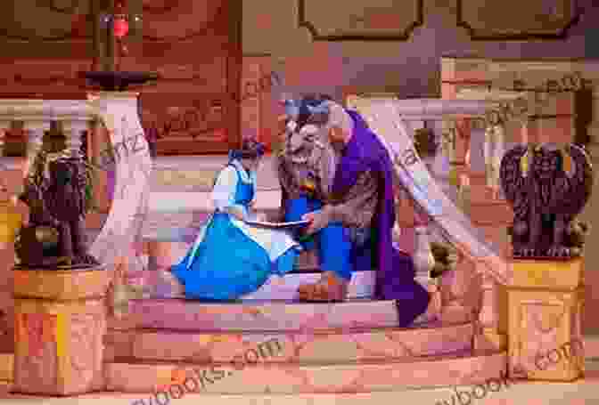 Belle And The Beast Sharing A Tender Moment In The Enchanted Castle Sealed With A Kiss (Disney Princess) (Step Into Reading)